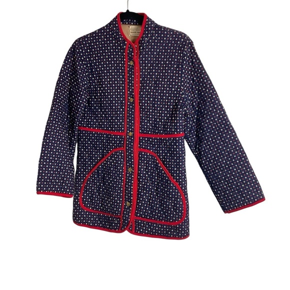 Westside Apparel Women's Quilted Jacket with Red Trim s/m - Picture 2 of 13